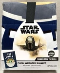 New Star Wars The Mandalorian Child 4.5LBS Plush Weighted Blanket 36X48. Fixed Price $43.99.