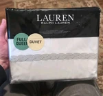 Ralph Lauren Flax Spencer Cable Embroidery Duvet Cover, Us Full/queen. Fixed Price $99.00.