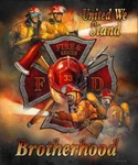 Fire Dept Brotherhood Signature Select Soft Plush Queen Blanket. Fixed Price $49.99.