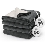 Sunbeam Royal Luxe Sherpa Heated Blanket 12 Hour King - Night Fog. Fixed Price $89.08.