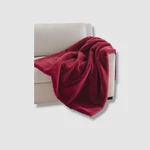 Charter Club Red Plush Faux Fur Throw, 50" 60". Fixed Price $32.40.