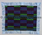Handmade Baby/ Pet Mini Fleece Security Blanket W/ Satin Trim -polka Dots 30X37. Fixed Price $14.00.
