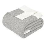 New Macevia Grey Knit Throw Blanket Couch 50 X 60 Soft Cozy Heather Gray (BB4). Fixed Price $21.00.