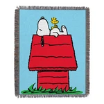 Northwest Peanuts Snoopy House Woven Jacquard Throw Blanket, 48"W X 60"L. Fixed Price $39.95.