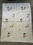 Vtg Dundee Mickey Mouse Minnie Donald Duck Disney Cotton Baby Blanket Nylon Trim. Fixed Price $35.96.