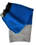 Lego Target Knit Throw Blanket Blue Black Gray 50" X 60". Fixed Price $25.00.