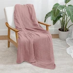 Muslin Throw Blanket 50"X60" Quilted 6-LAYER Gauze Cotton For Home Travel. Fixed Price $29.98.