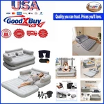 Full Size Inflatable Sofa Bed With Pump Portable Air Couch Camping Home Gray 80. Fixed Price $124.12.