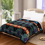 Nu Trendz Southwest Design Navajo Print King Size Supersoft Reversible Blanket. Fixed Price $115.25.