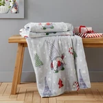 Catherine Lansfield Christmas Gnomes Fleece Cosy 130X170CM Blanket Throw Grey. Fixed Price $14.39.