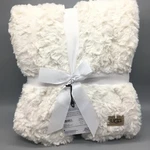 Ugg Adalee Natural White Faux Fur Throw Blanket 50X70 Cozy Textured Luxury New. Fixed Price $99.99.