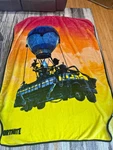 Fortnite Battle Bus Raschel Throw Blanket 60X80 Jay Franco Official. Fixed Price $20.00.