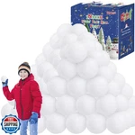 Homiar 72 Pcs Fake Snow Balls, Plush For Kids Indoor, Soft. Fixed Price $39.99.