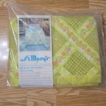 New Nos Vtg St Mary Satin Trim Floral Blanket 72"X90" Twin Double Acrylic. Fixed Price $35.00.