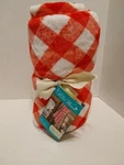 Pioneer Woman Ginham Vevet Plush Throw Red/white Check With Lace Edging 50X72. Fixed Price $39.55.
