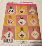 Simplicity 2670 - Baby Binky Blankets Pattern One Size. Fixed Price $6.99.