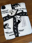 Berkshire Throw Blanket Doggie Drawings Boston Terrier French Bulldog New. Fixed Price $40.00.