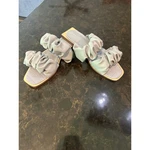 Circus By Sam Edelman Womens Light Blue Ruched Double Strap Slide Sandals Size 7. Fixed Price $31.50.