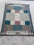 Fishing Patch Work Quilt 52.5 X 64 -needs. Fixed Price $26.00.