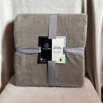 Signature Hotel Collection Velvet Blanket Full Queen 90"X90" Solid Soft Gray. Fixed Price $25.00.