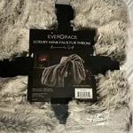 Evergrace Luxury Mink Faux Fur Throw Blanket Gray 50 60 Polyester. Fixed Price $30.00.