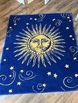 90S Whimsigoth Celestial Throw Blanket 71"X57 Reversible Sun And Stars Owen. Fixed Price $69.99.