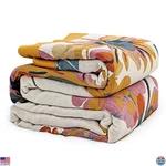 Msgkv Boho 60"X80" Cotton Throw Blanket - Soft Muslin Quilt For Couch & Travel. Fixed Price $80.50.