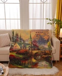 Virah Bella- The Lord's Prayer Lightweight Quilted Throw Blanket 50"X60". Fixed Price $41.95.