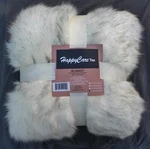 New! Happycare Textiles Blanket--white Fox-look Fur (faux) BLANKET--60" 80". Fixed Price $73.95.