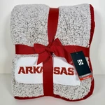 New Logo Brand Ncaa Arkansas Razorbacks 50X60" Sherpa Soft Throw Blanket - Nwt. Fixed Price $19.00.