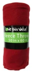 Imperial Home 50 X 60 Inch Soft Cozy Fleece Blanket / Throw - Red. Fixed Price $11.85.