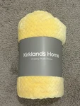 Kirklands Home Dreamy Plush Throw Chevron Design Yellow Blanket 50X60. Fixed Price $14.85.