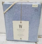 Wamsutta Vintage Verona Luxury Twin Sz Blanket Blue 90 66 New. Fixed Price $70.00.