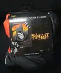 Spirit Halloween Reversible Double Sided Plush Throw Blanket 50" X 60" New. Fixed Price $39.95.