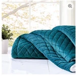 Christian Siriano Reversible Velvet Sherpa Throw. Fixed Price $70.00.
