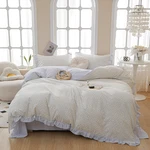 Motntd Floral Twin Duvet Cover Blue Ruffle Boho Comforter Light. Fixed Price $73.20.