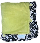 Waverly Trend Lab Baby Blanket Plush Green Black White Ruffle Trim Unisex. Fixed Price $34.97.