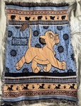 Vintage Disney The Lion King Collectible Simba Blanket Tapestry. Fixed Price $31.50.