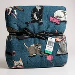 Nwt Vera Bradley Fleece Blanket Throw 80"X50" Retails 65$ Cat's Meow Blue. Fixed Price $49.99.
