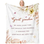 Great Gifts Blanket 60"X 50", Birthday For Grandma, Best .... Fixed Price $34.80.