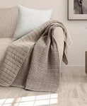 Levtex Mills Waffle Stitched Quilted Throw, 60" 50. Fixed Price $20.00.