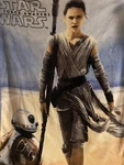 Star Wars The Force Awakens Fleece Blanket Throw Blue 43"X50" Northwest. Fixed Price $7.07.