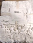 Foreside Hand Woven Rocky Throw Taupe 50X60 Made India White. G2A. Fixed Price $29.00.