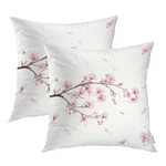 Batmerry Flower Pillow Cover 18X18 Inch Set Of 2, Pink Apple Blossom Watercol.... Fixed Price $30.33.