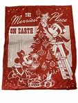 Disney Mickey Minnie Mouse Christmas Holiday Sherpa Throw Blanket 50''X 60" New. Fixed Price $24.99.