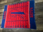Vintage 90S Buffalo Bills Blanket Nfl Usa Northwest Fleece Stadium Throw 56X45. Fixed Price $34.95.