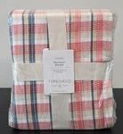 Threshold Full/ Queen Colorful Plaid Matelass Blanket - Reversible, Super Soft. Fixed Price $33.96.