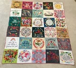 Natural Life Htf Discontinued Xl Rainbow Chirps Blanket Flowers. Fixed Price $75.00.