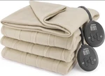 Sunbeam Royal Ultra Fleece Heated Blanket King Size 90" X 100" - Pebble. Fixed Price $74.19.