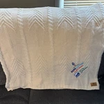 Tentree Organic Cotton Cable Blanket Elm White 60" X Bnwt Throw Branded. Fixed Price $67.49.